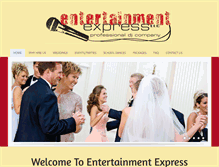 Tablet Screenshot of entertainmentexpressdj.net